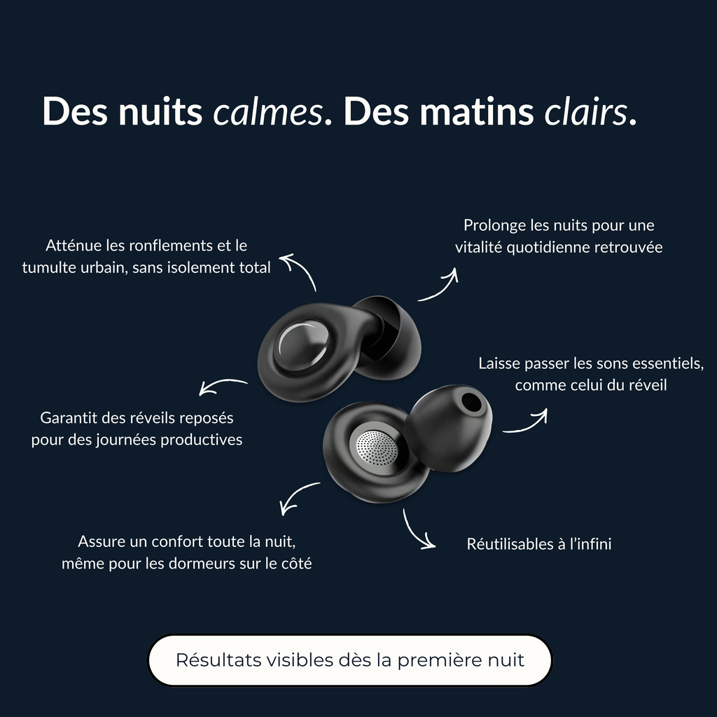 Bouchons d'Oreilles Soundpause™ – Sommeil Profond